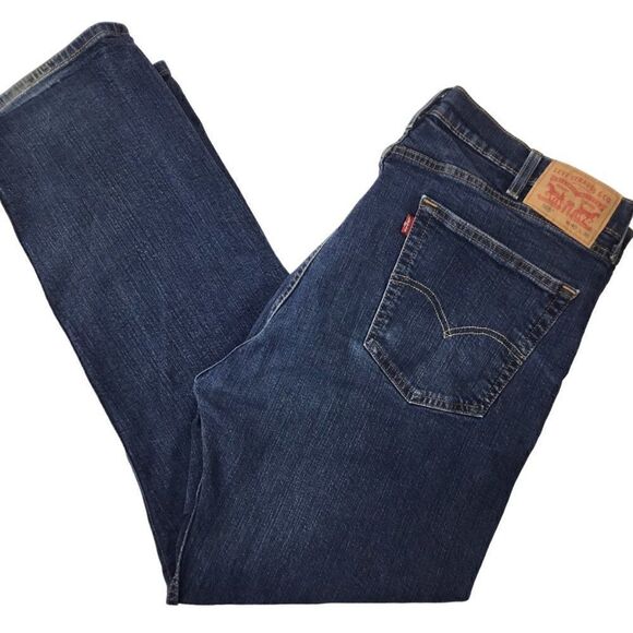 Levi's 505 Jeans 40 x 30 Blue Denim Straight Regular Red Tab Classic Mexico - Picture 7 of 8